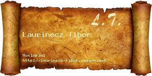 Laurinecz Tibor névjegykártya